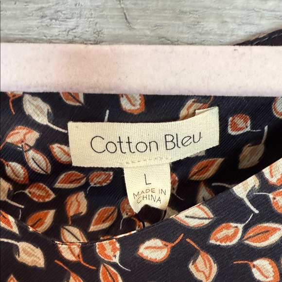 Cotton Bleu Soft Floral Printed Tired Long Sleeve Dress - Picture 2 of 7